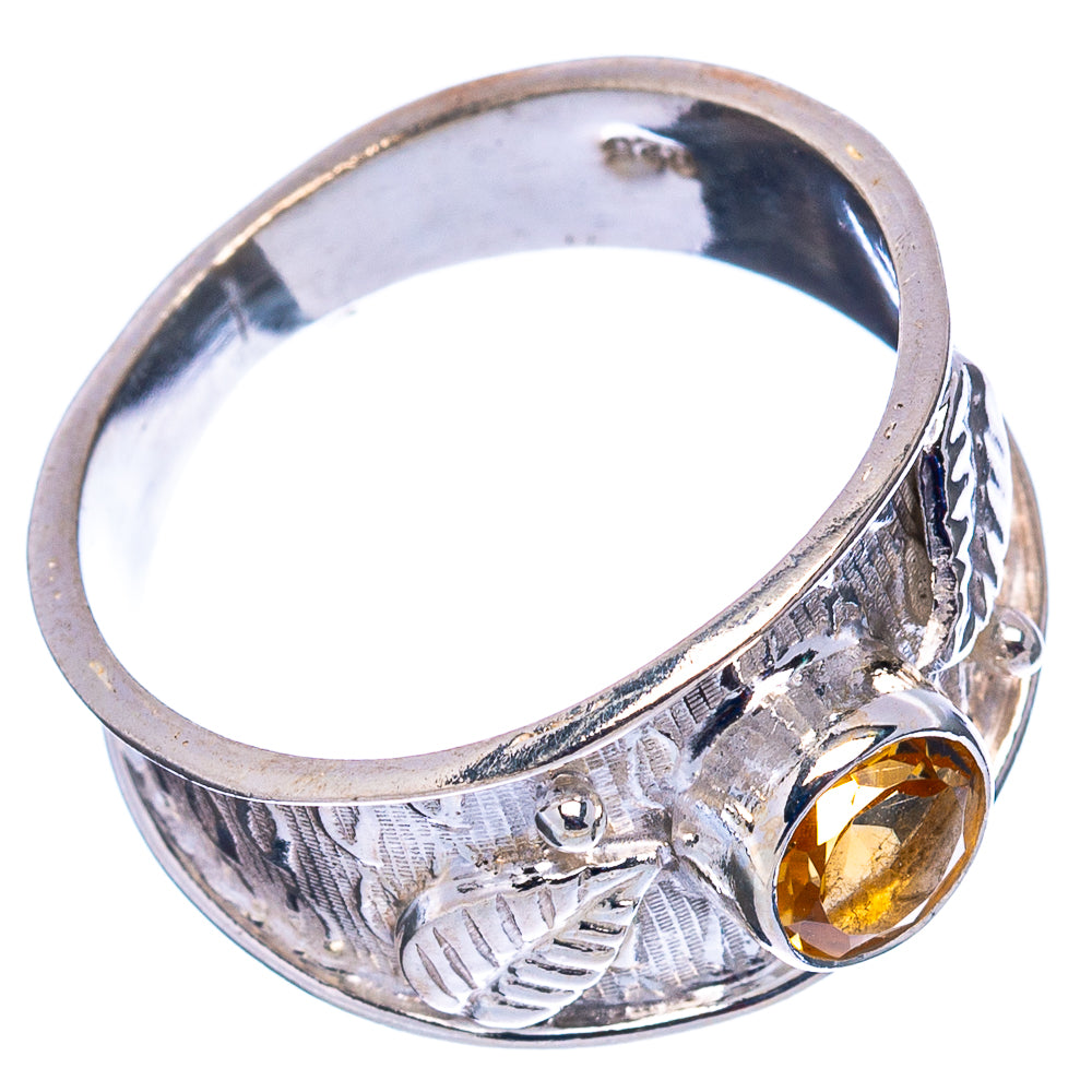 Citrine Ring Size 8.5 (.925 Sterling Silver)