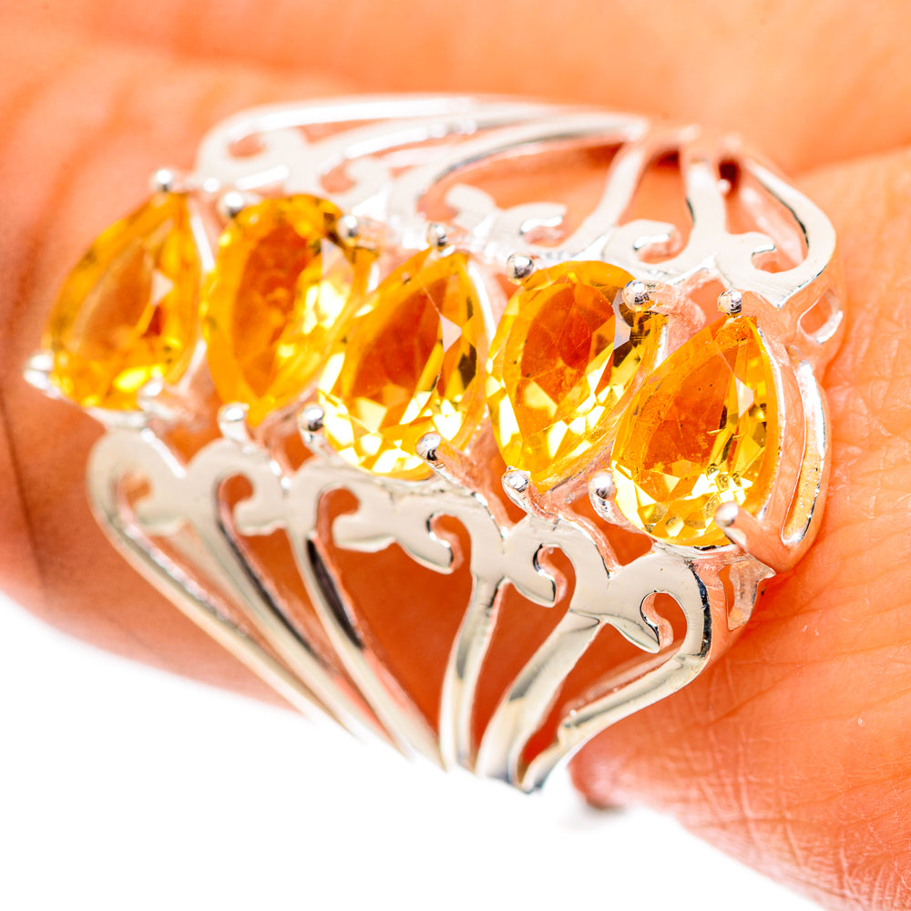 Faceted Citrine Ring Size 9 (925 Sterling Silver) RING139162