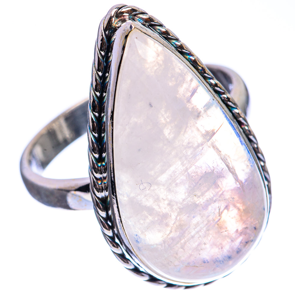 Large Rainbow Moonstone Ring Size 9.75 (925 Sterling Silver) R142998