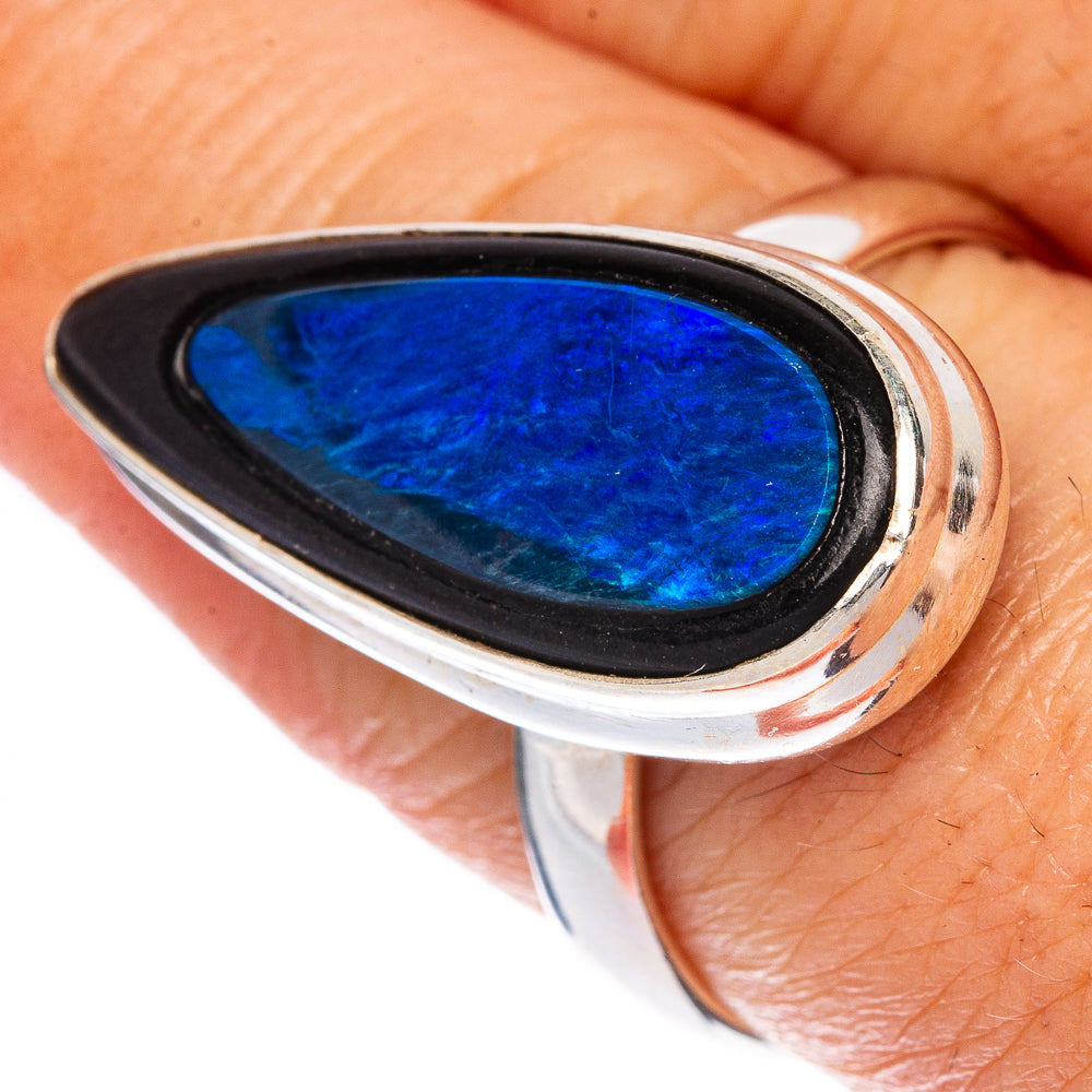 Rare Doublet Opal Ring Size 9 (925 Sterling Silver) R1411