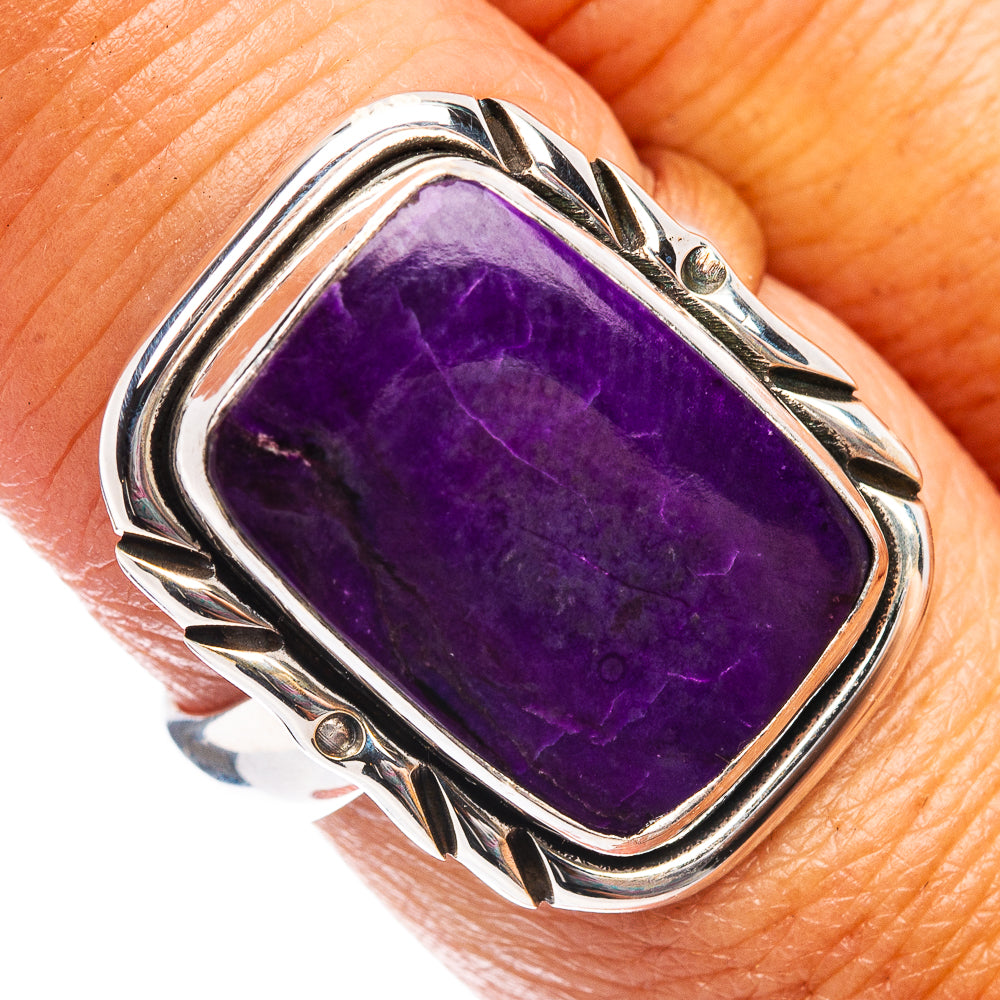 Premium Rare Sugilite Ring Size 7.75 (.925 Sterling Silver)