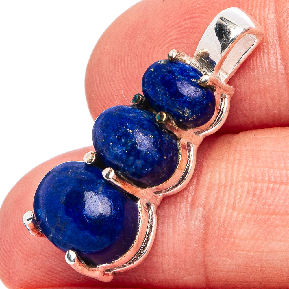 Lapis Lazuli Pendant 1" (925 Sterling Silver) P45487