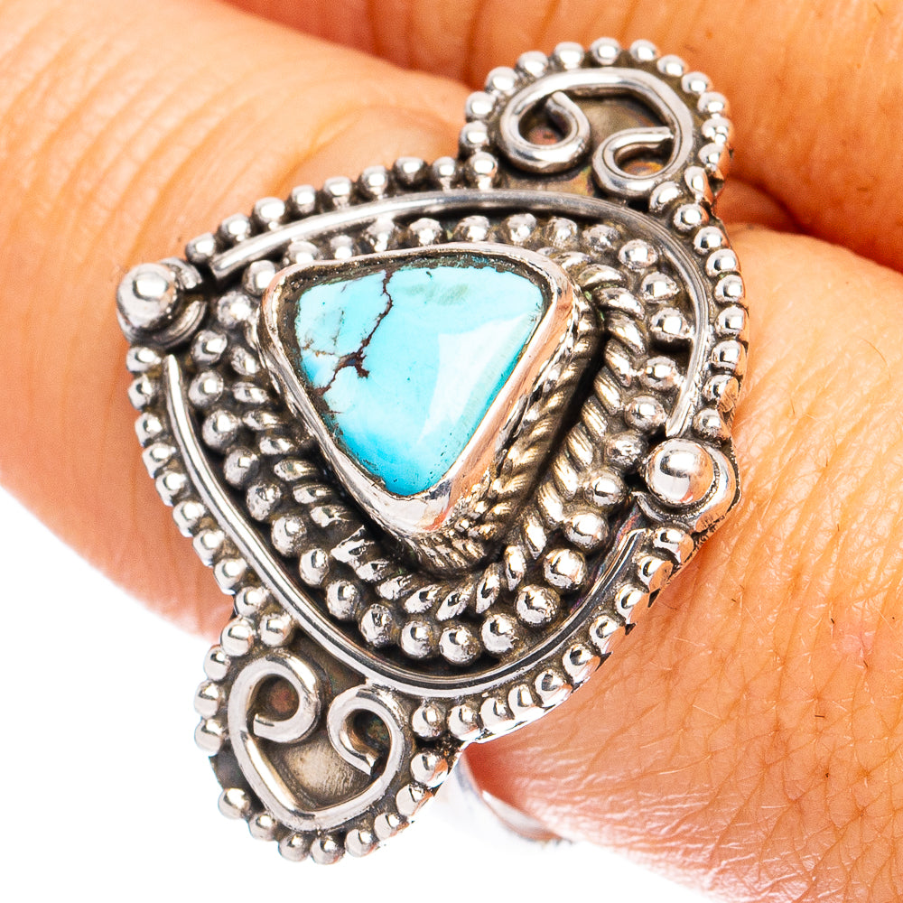 Rare Golden Hills Turquoise Ring Size 9 (925 Sterling Silver) R8596