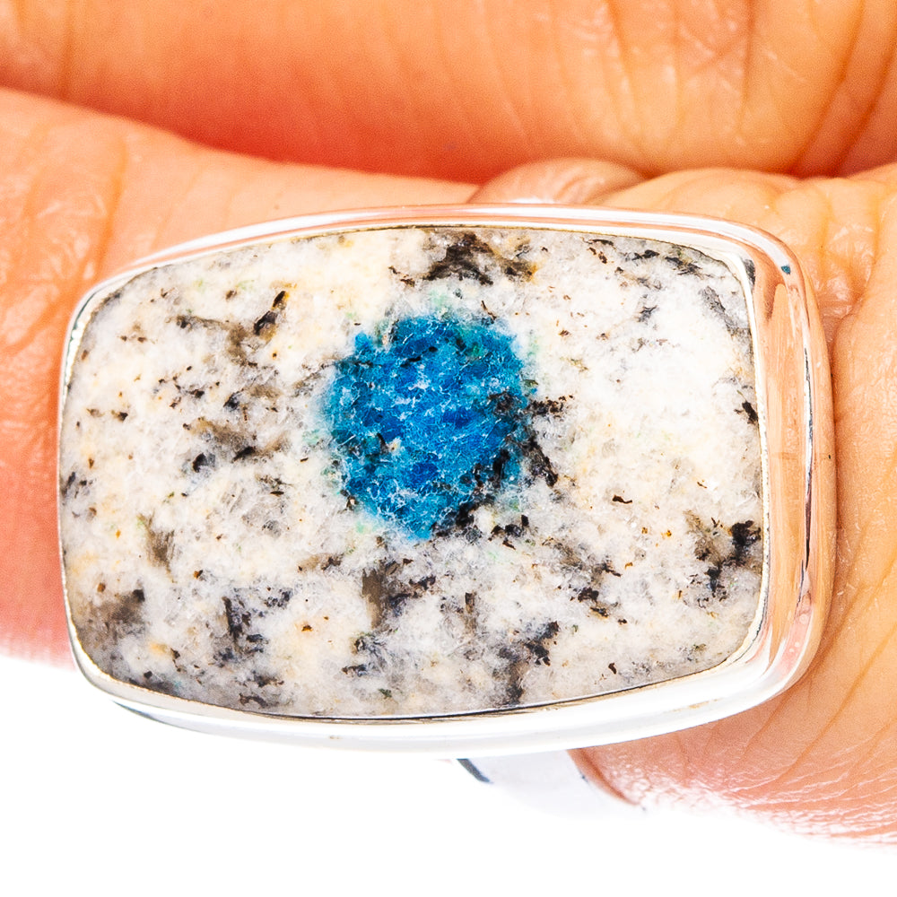 K2 Blue Azurite 925 Sterling Silver Ring Size 6 (925 Sterling Silver) R6177