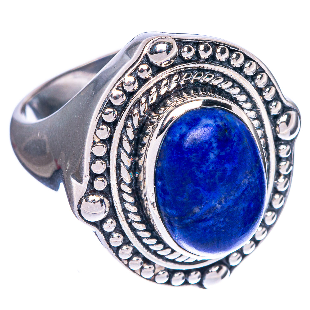 Lapis Lazuli Ring Size 7.5 (925 Sterling Silver) R1319