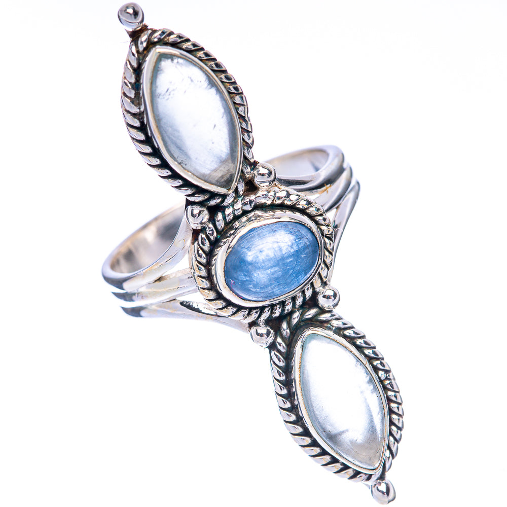 Large Kyanite, Aquamarine Ring Size 9.75 (925 Sterling Silver) R144932