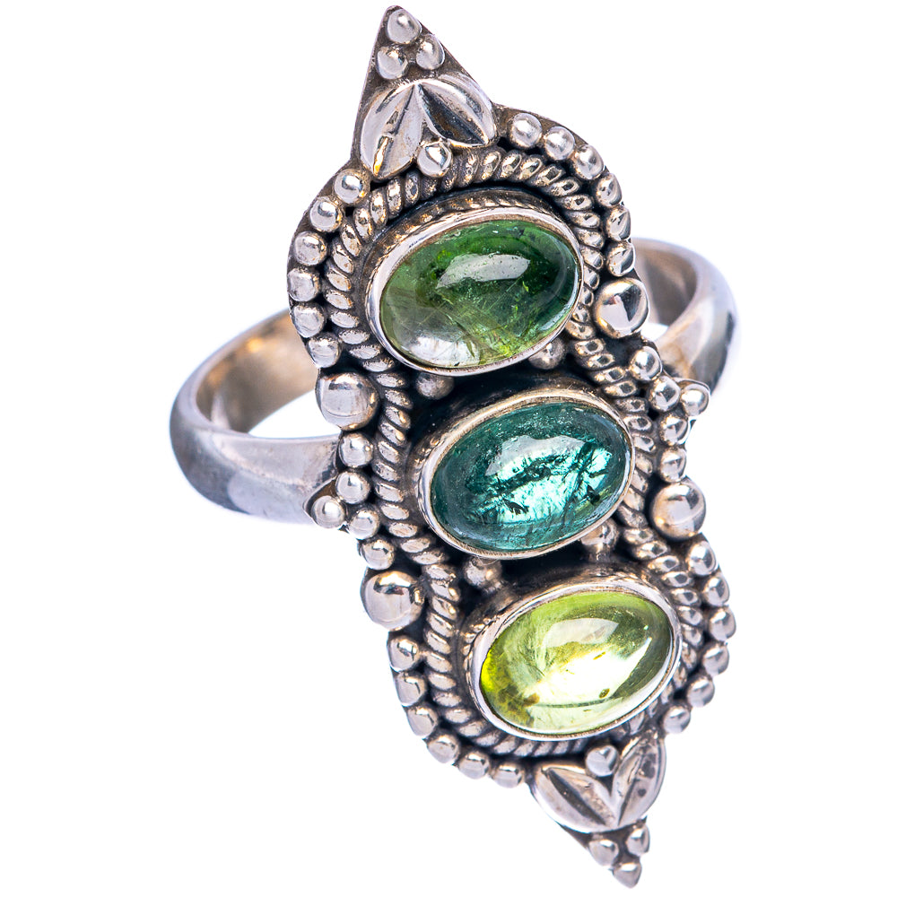 Green Tourmaline Ring Size 6.75 (925 Sterling Silver) R145343