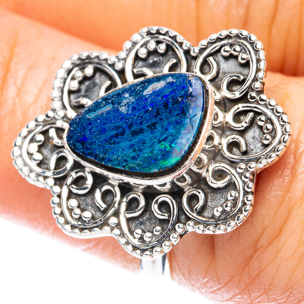 Rare Doublet Opal Ring Size 6.25 (925 Sterling Silver) R3389