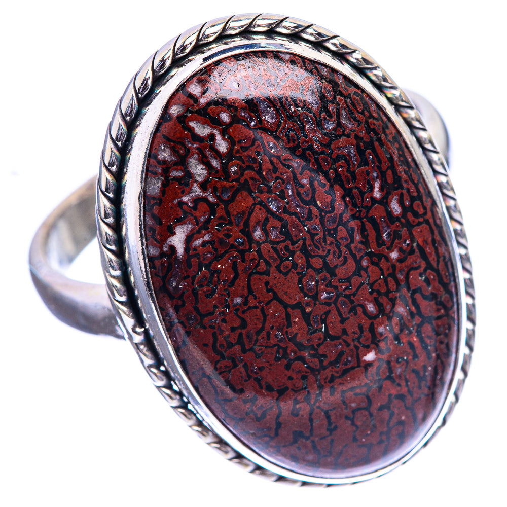 Large Dinosaur Bone Ring Size 13.5 (925 Sterling Silver) R143177