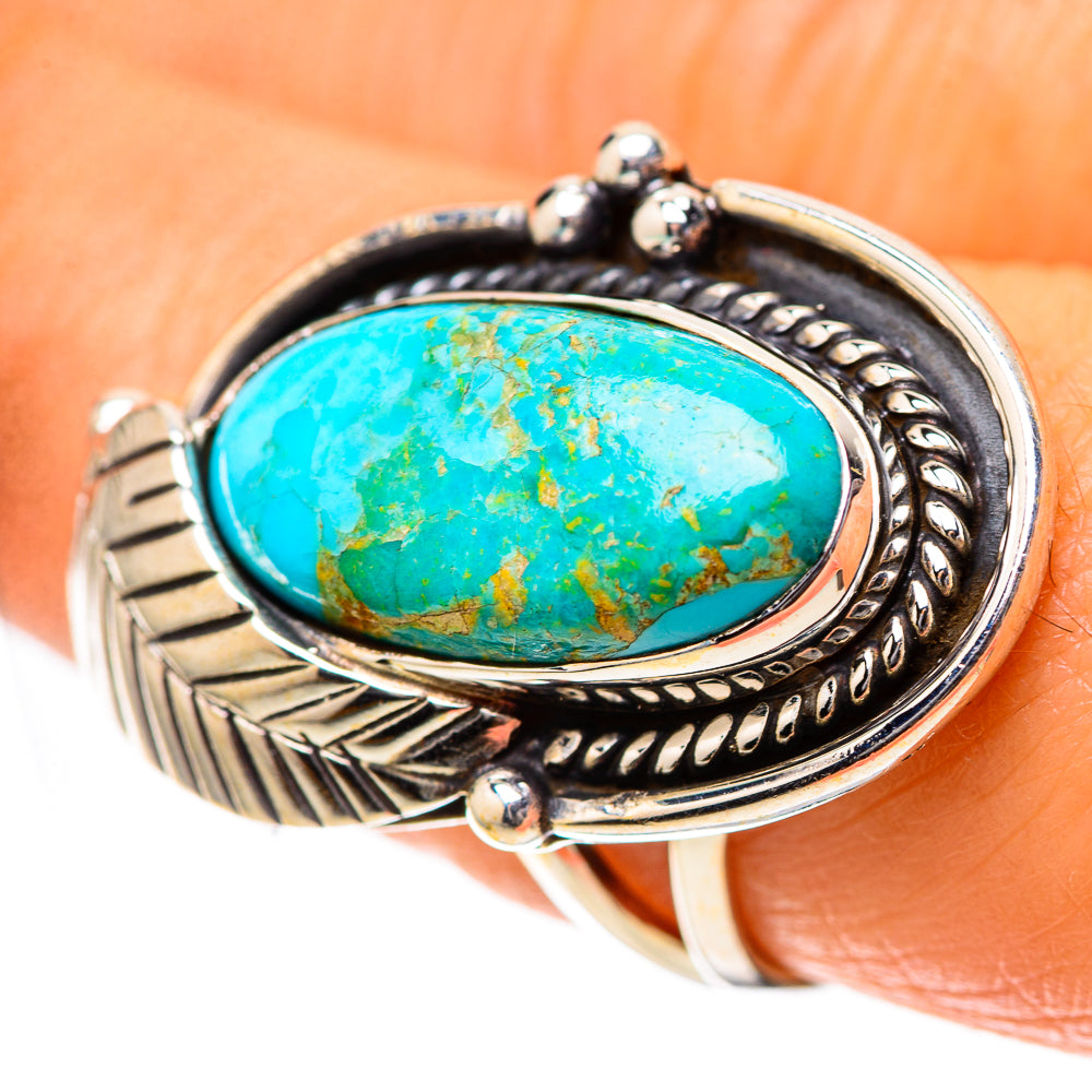 Chrysocolla 925 Sterling Silver Ring Size 7.5 (925 Sterling Silver) RING139391