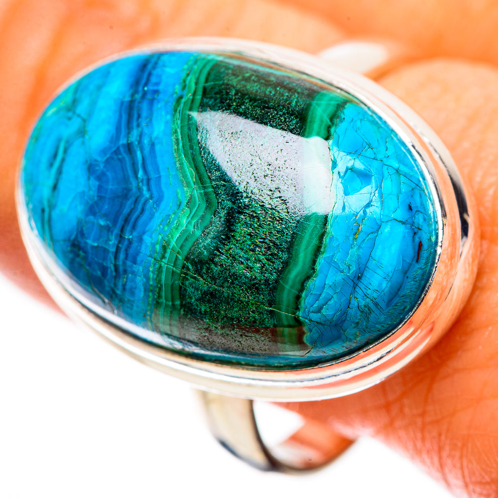 Malachite In Chrysocolla Ring Size 11 (925 Sterling Silver) RING135491
