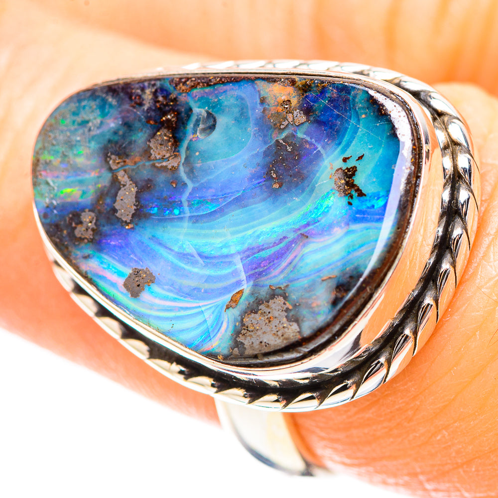 Boulder Opal 925 Sterling Silver Ring Size 7 (925 Sterling Silver) RING137272