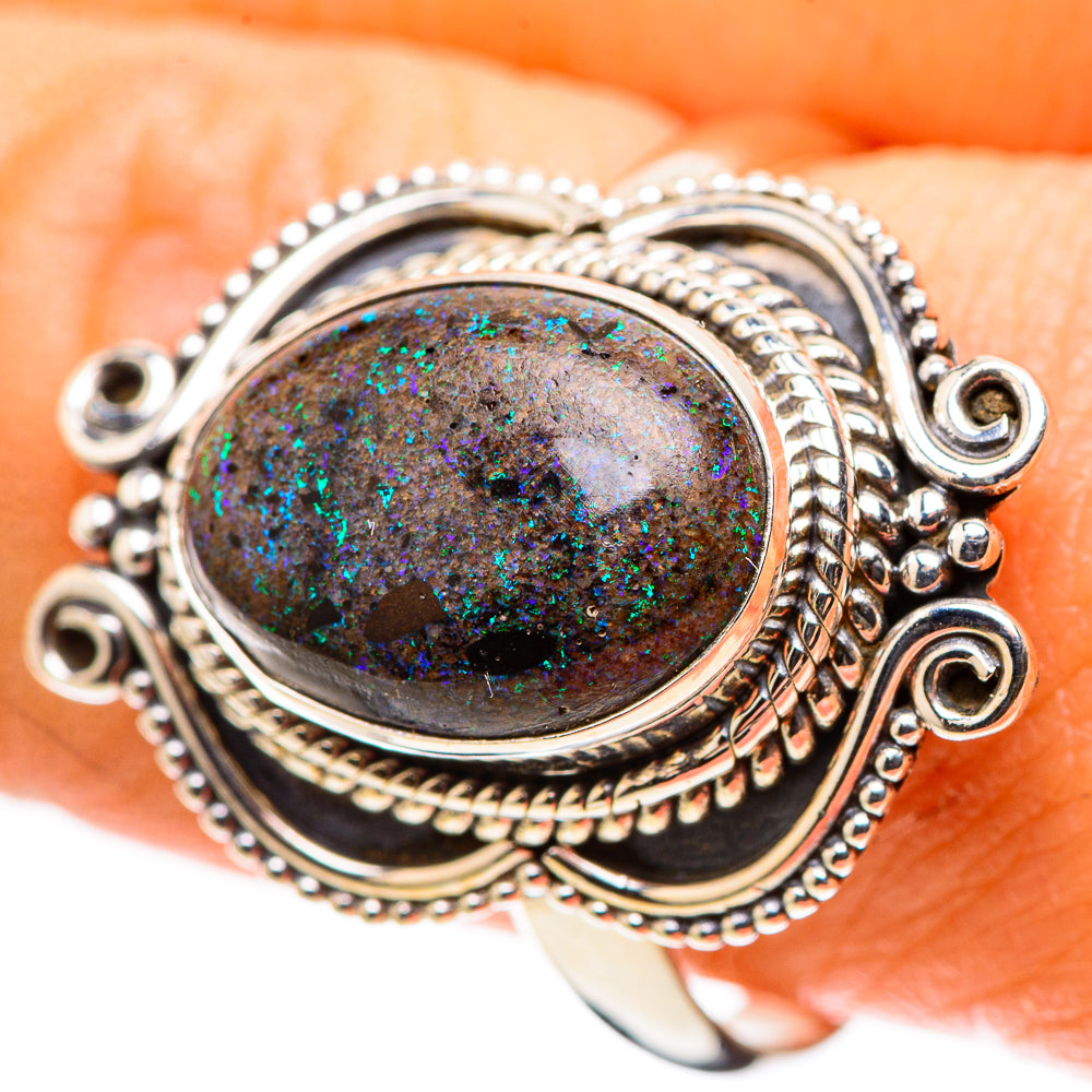 Andamooka Opal 925 Sterling Silver Ring Size 9.75 (925 Sterling Silver) RING137612