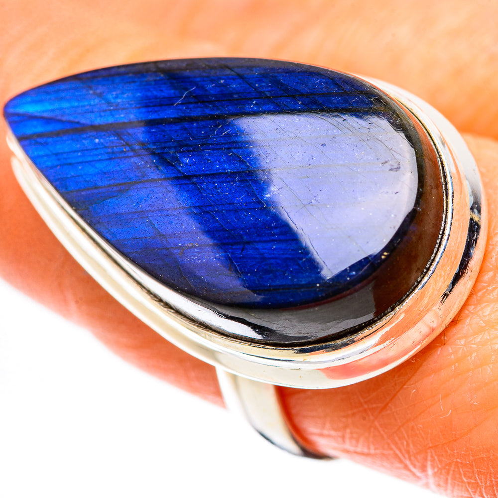 Large Labradorite Ring Size 8.25 (925 Sterling Silver) RING136106