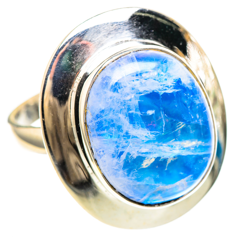 Large Blue Moonstone Ring Size 11.5 (925 Sterling Silver) RING137120