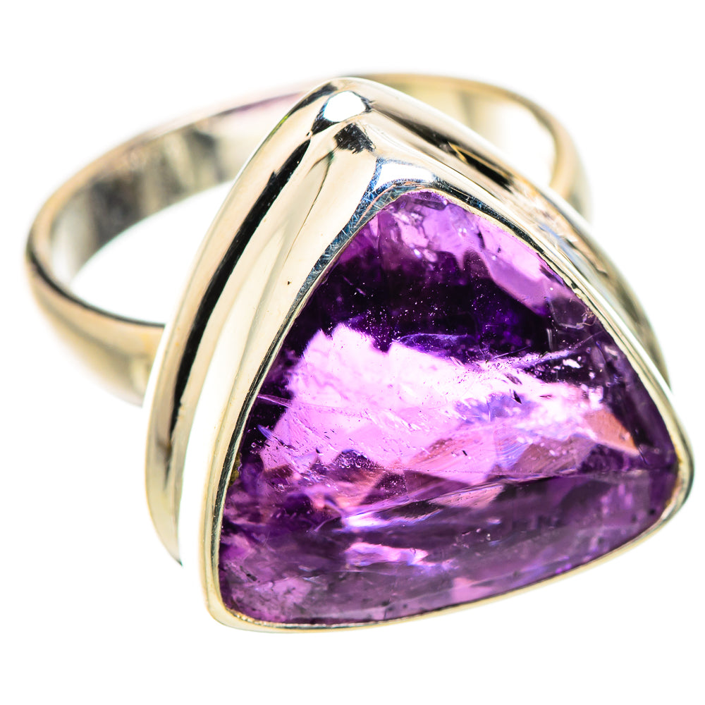 Anasilvercos Faceted Amethyst Ring Size 4.75 (925 Sterling Silver)