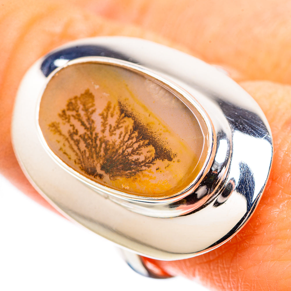 Scenic Dendritic Agate Ring Size 9 (925 Sterling Silver) RING135241