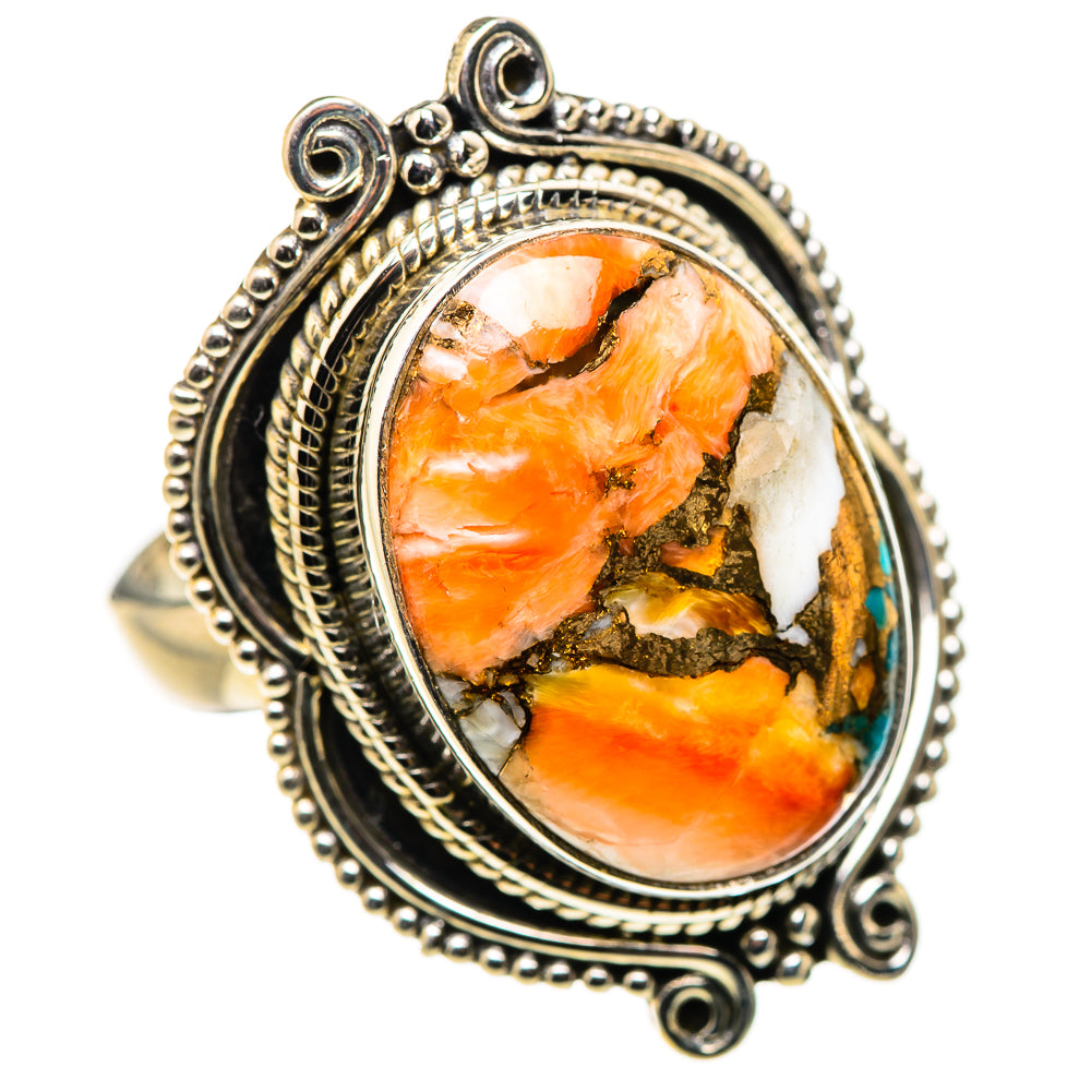 Spiny Oyster Turquoise Ring Size 9 (925 Sterling Silver) RING134645