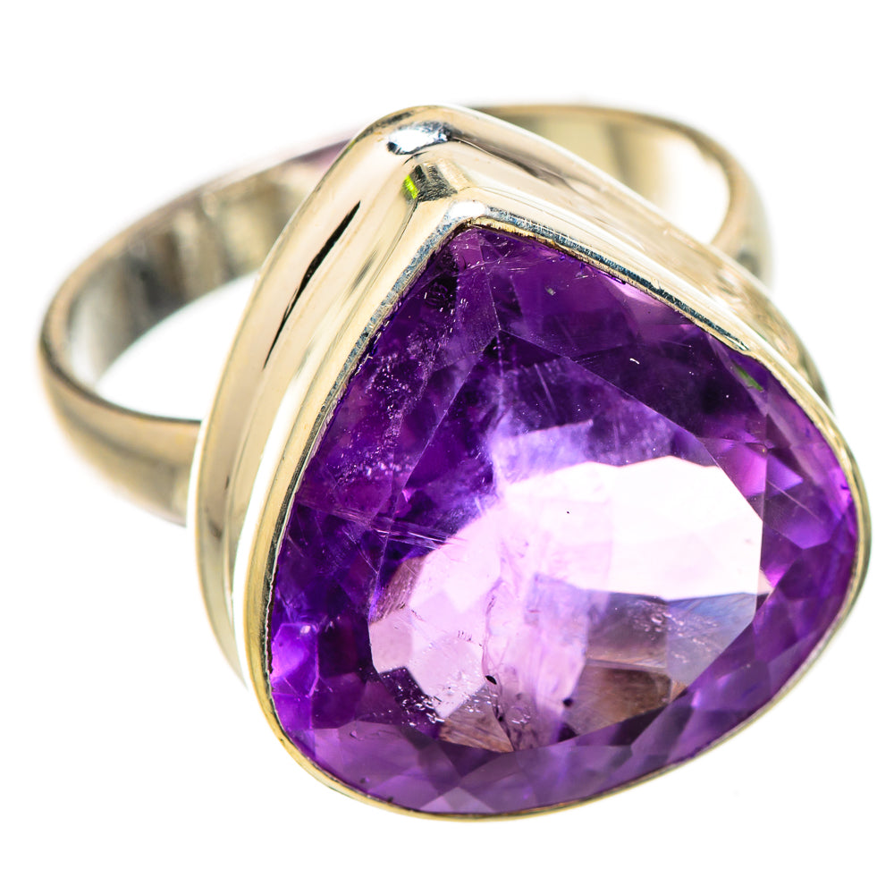 Faceted Amethyst Ring Size 8 (925 Sterling Silver) RING135541