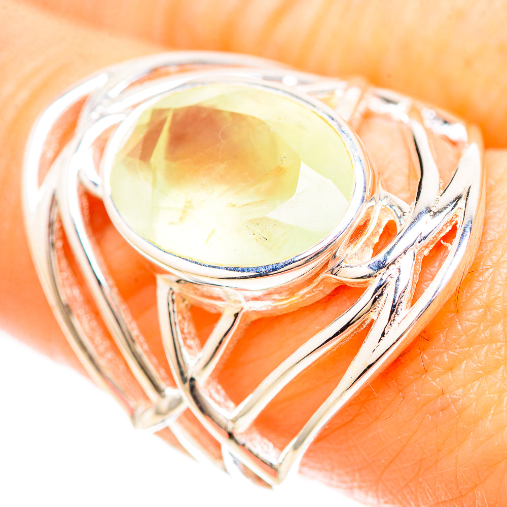 Prehnite Ring Size 8 (925 Sterling Silver) RING137036