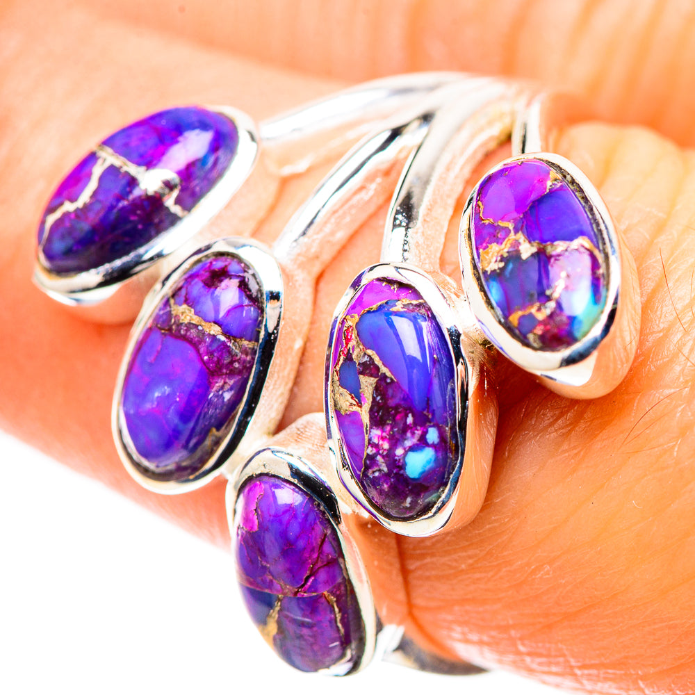 Purple Copper Composite Turquoise Ring Size 8.25 (925 Sterling Silver) RING136845
