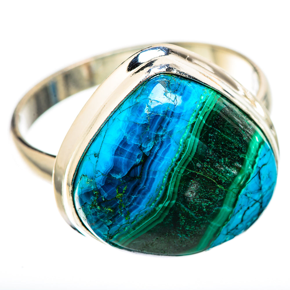 Malachite In Chrysocolla Ring Size 12.25 (925 Sterling Silver) RING135861