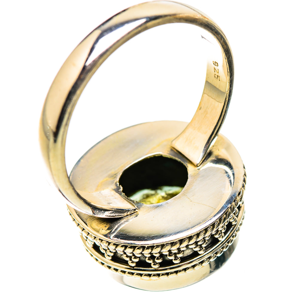 Anasilvercos Aqua Chalcedony Ring Size 9 (925 Sterling Silver)