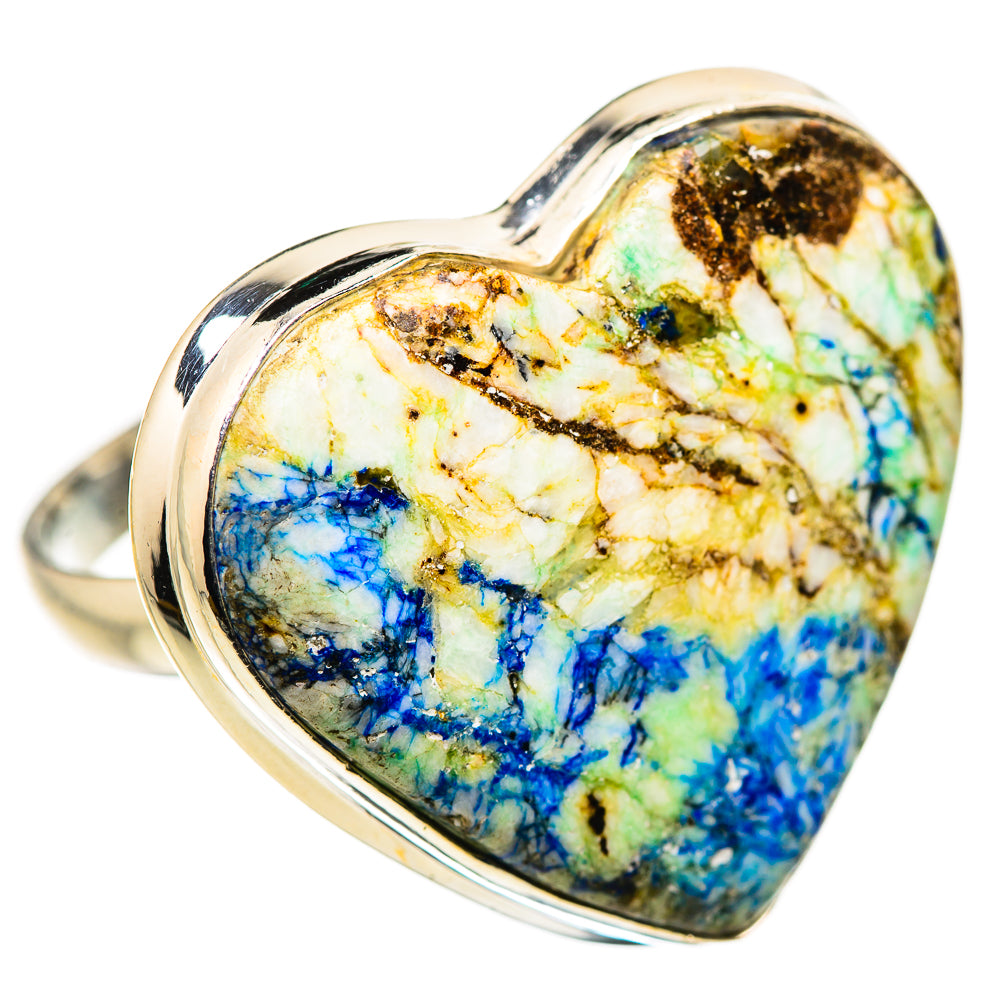 Large Blue Agate Ring Size 12.75 (925 Sterling Silver) RING134728