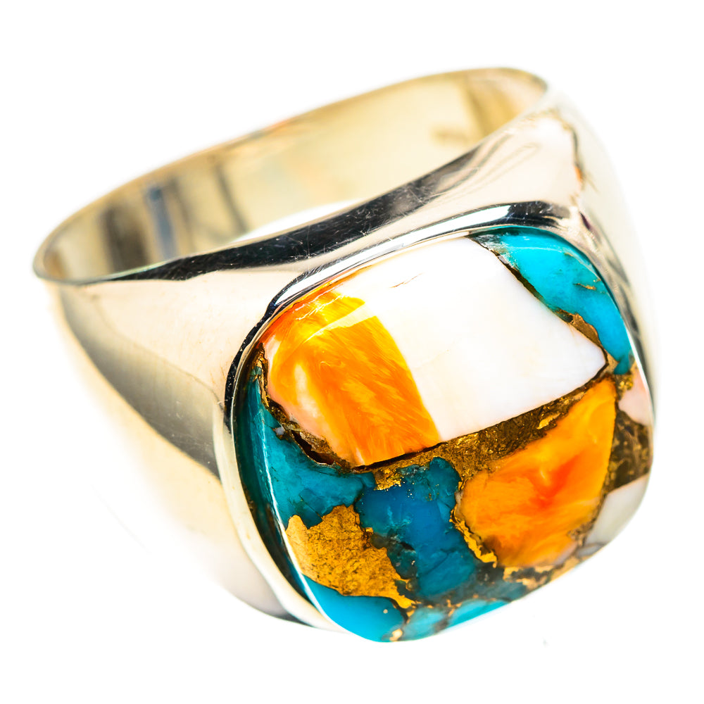 Spiny Oyster Turquoise 925 Sterling Silver Ring Size 8.25 (925 Sterling Silver) RING137262