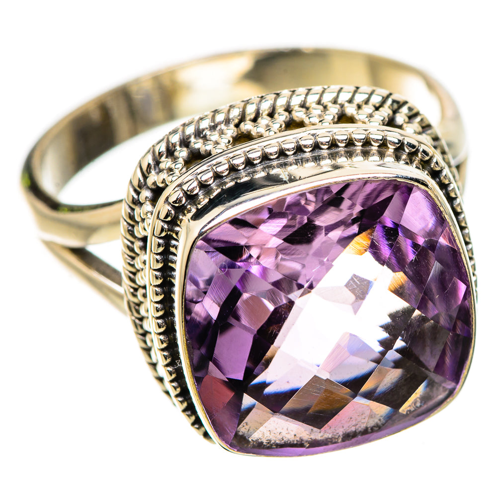 Faceted Amethyst Ring Size 10 (925 Sterling Silver) RING135224