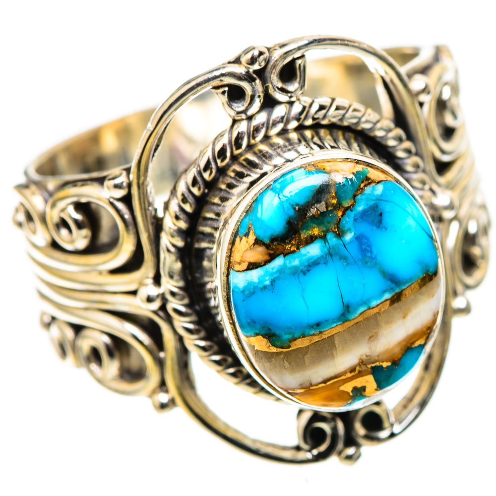 Spiny Oyster Turquoise 925 Sterling Silver Ring Size 9.25 (925 Sterling Silver) RING137723