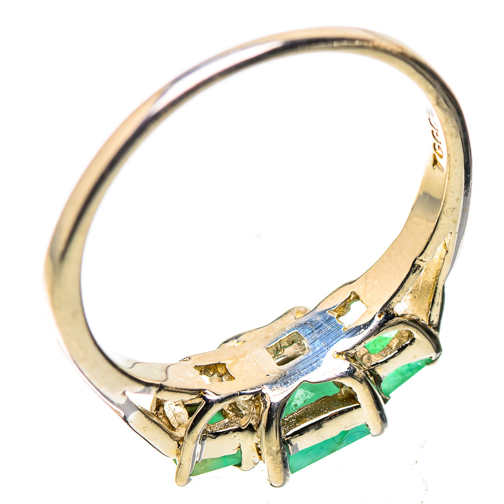 Anasilvercos Emerald Ring Size 6.5 (925 Sterling Silver)