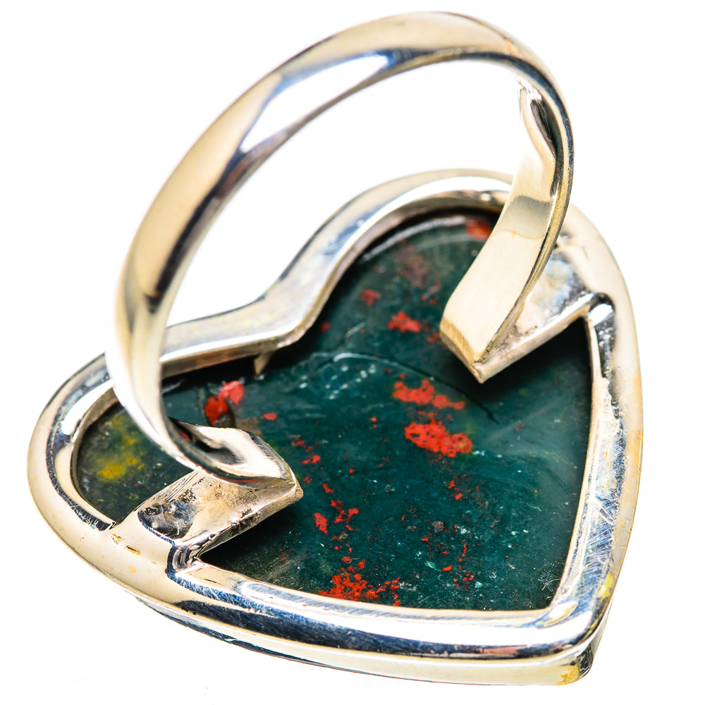 Huge Bloodstone Ring Size 12 (925 Sterling Silver) RING135909