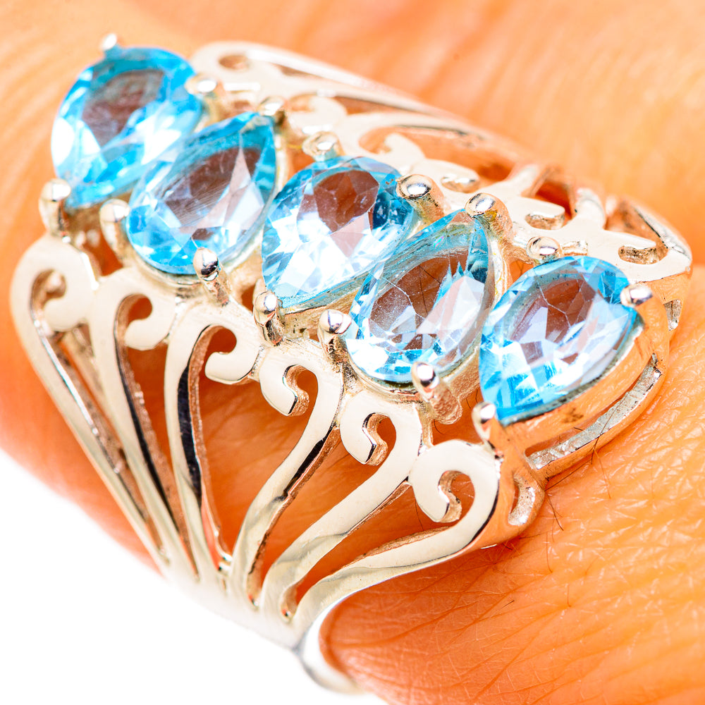 Blue Topaz Ring Size 8 (925 Sterling Silver) RING134865