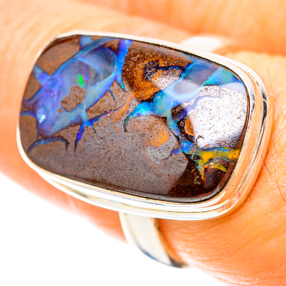Boulder Opal Ring Size 7.5 (925 Sterling Silver) RING136722