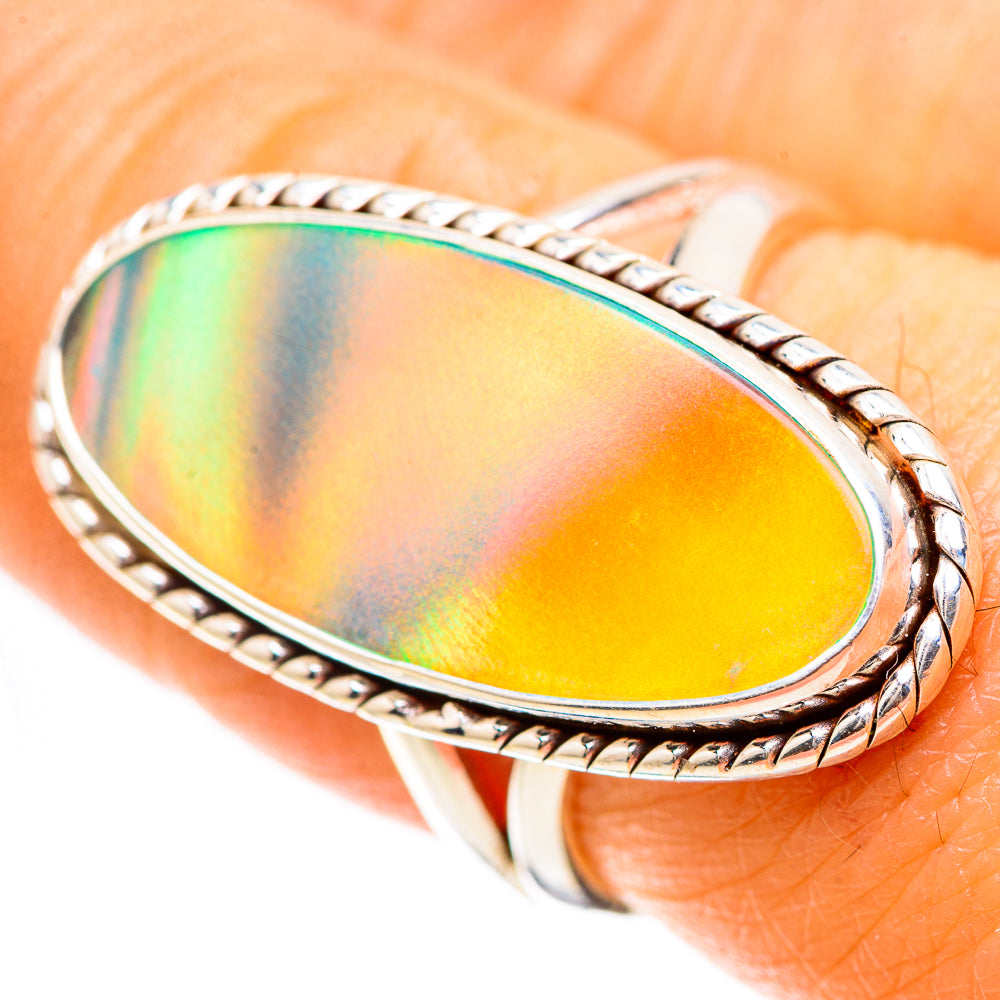 Aura Opal 925 Sterling Silver Ring Size 7.25 Ana Co R135232