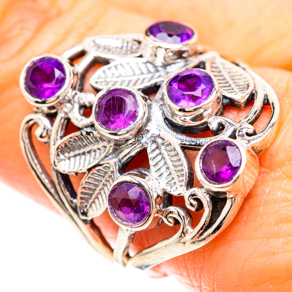 Faceted Amethyst Ring Size 10 (925 Sterling Silver) RING136371