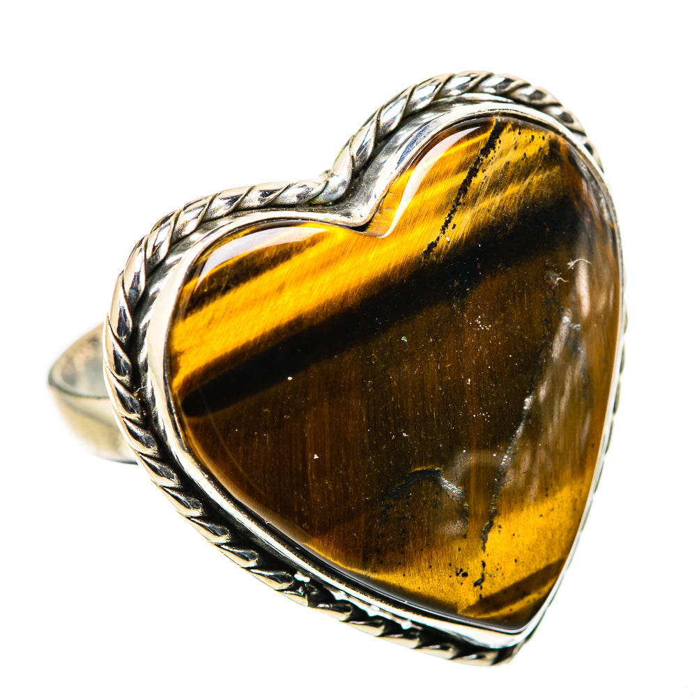 Large Tiger Eye Ring Size 10.75 (925 Sterling Silver) RING135771