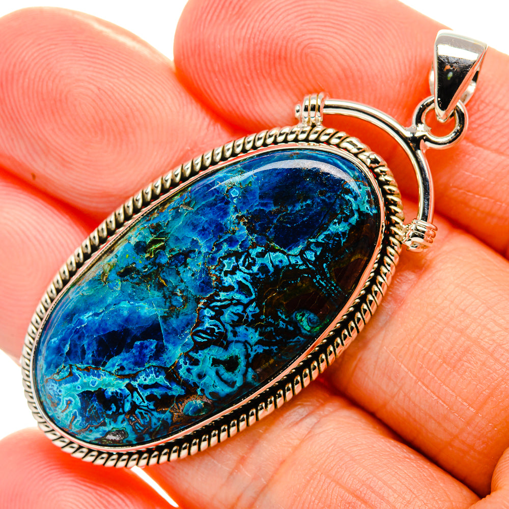 Shattuckite Pendant 2" (925 Sterling Silver) PD36956