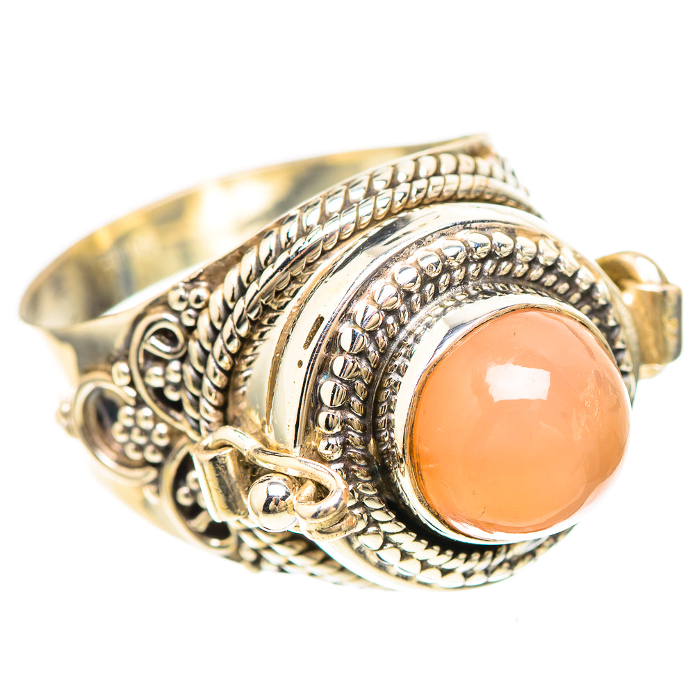 Poison Peach Moonstone 925 Sterling Silver Ring Size 8.75 (925 Sterling Silver) RING137284
