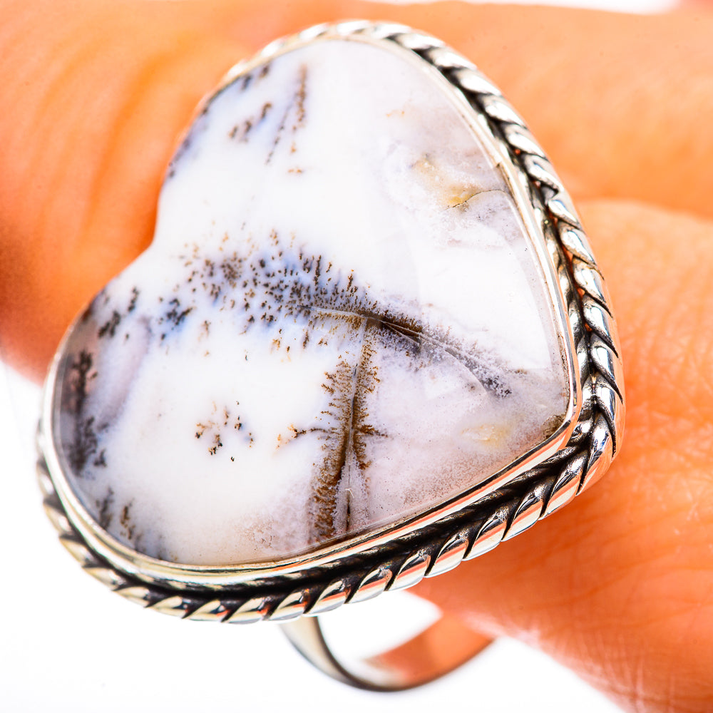 Large Dendritic Opal Ring Size 12.75 (925 Sterling Silver) RING135926