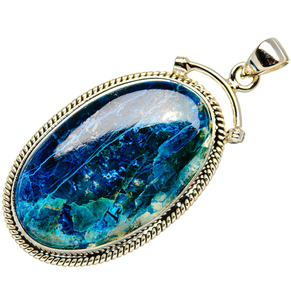 Shattuckite Pendant 2 1/4" (925 Sterling Silver) PD37022