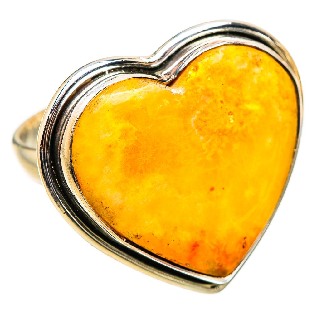 Large Bumblebee Jasper Ring Size 9 (925 Sterling Silver) RING135546