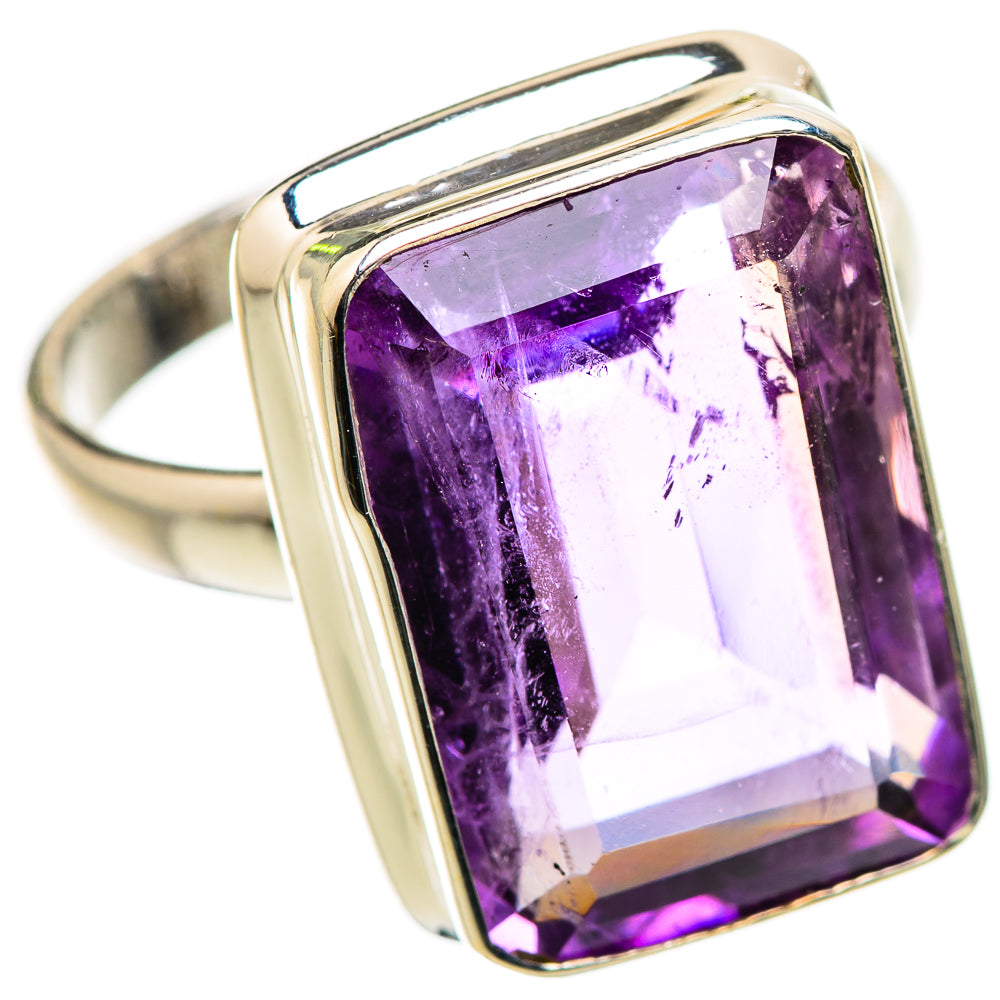 Faceted Amethyst Ring Size 9 (925 Sterling Silver) RING135408