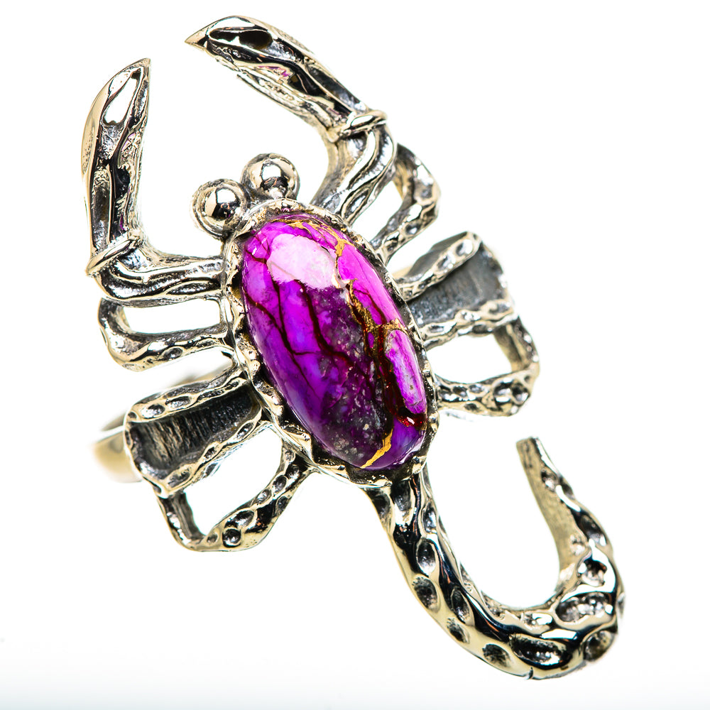Purple Copper Composite Turquoise Ring Size 8.25 (925 Sterling Silver) RING134775