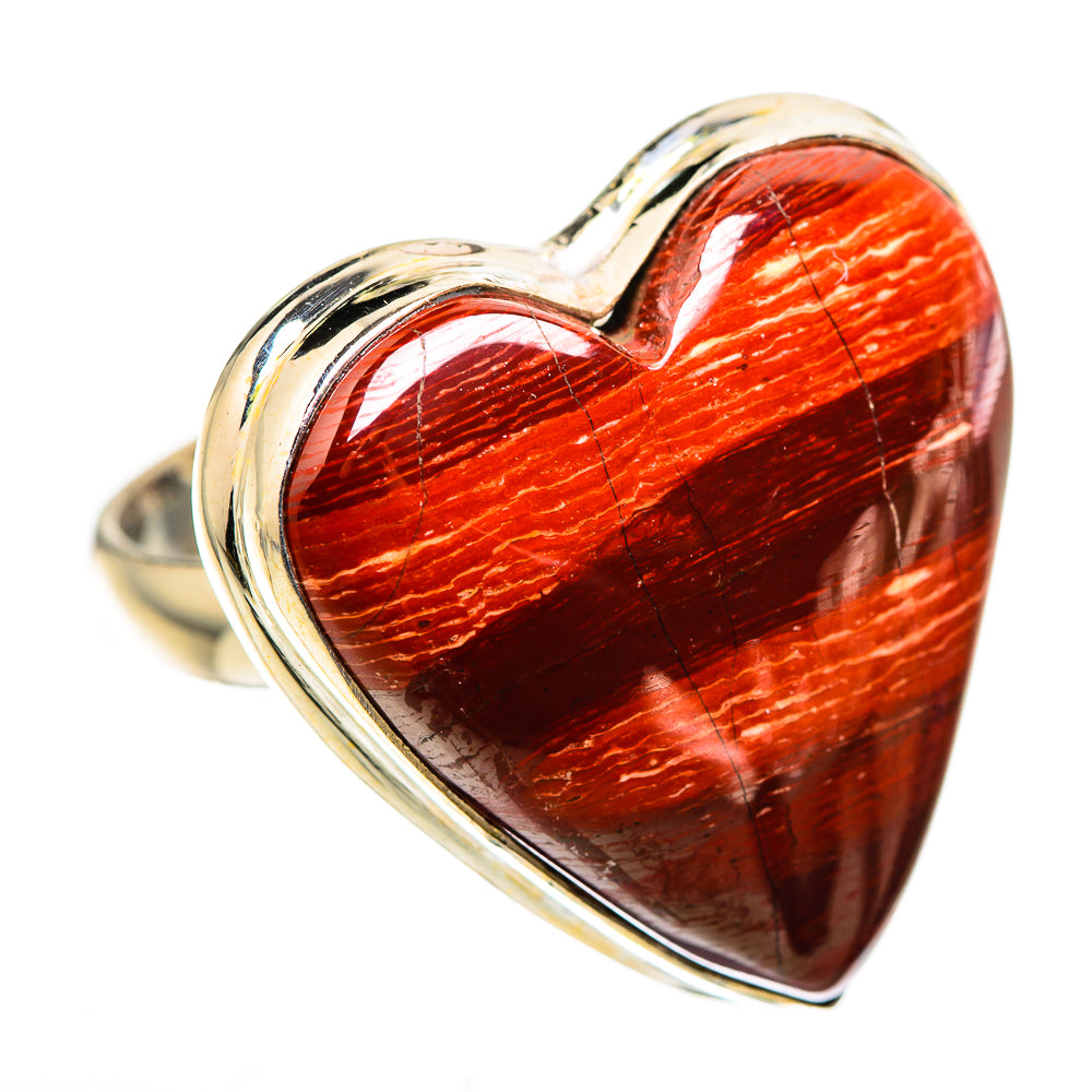 Large Red Jasper Ring Size 8 (925 Sterling Silver) RING136114
