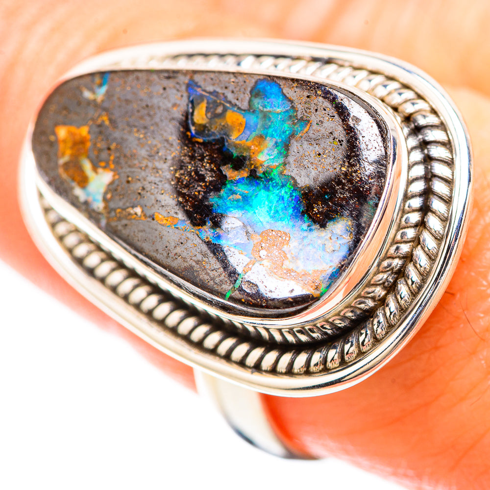 Boulder Opal Ring Size 9 (925 Sterling Silver) RING136483