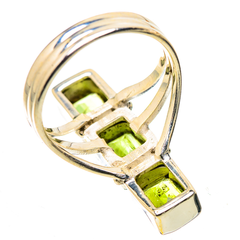 Anasilvercos Peridot Ring Size 8.25 (925 Sterling Silver)