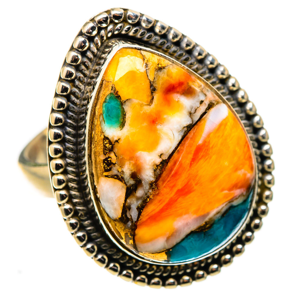 Spiny Oyster Turquoise Ring Size 6.5 (925 Sterling Silver) RING134908