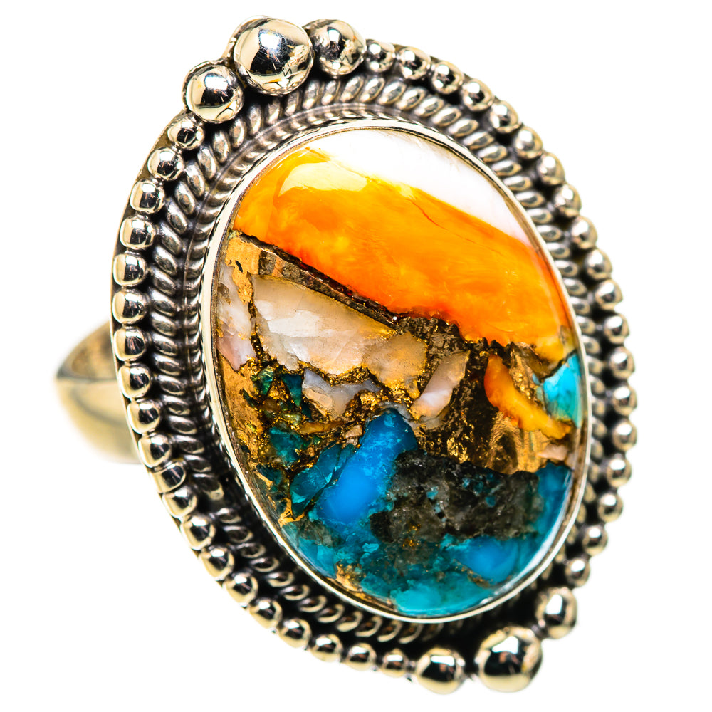 Spiny Oyster Turquoise Ring Size 8 (925 Sterling Silver) RING134857